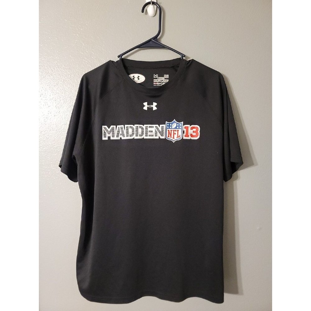 Under Armour Heatgear Black Madden Nfl 13 Shirt Size L READ